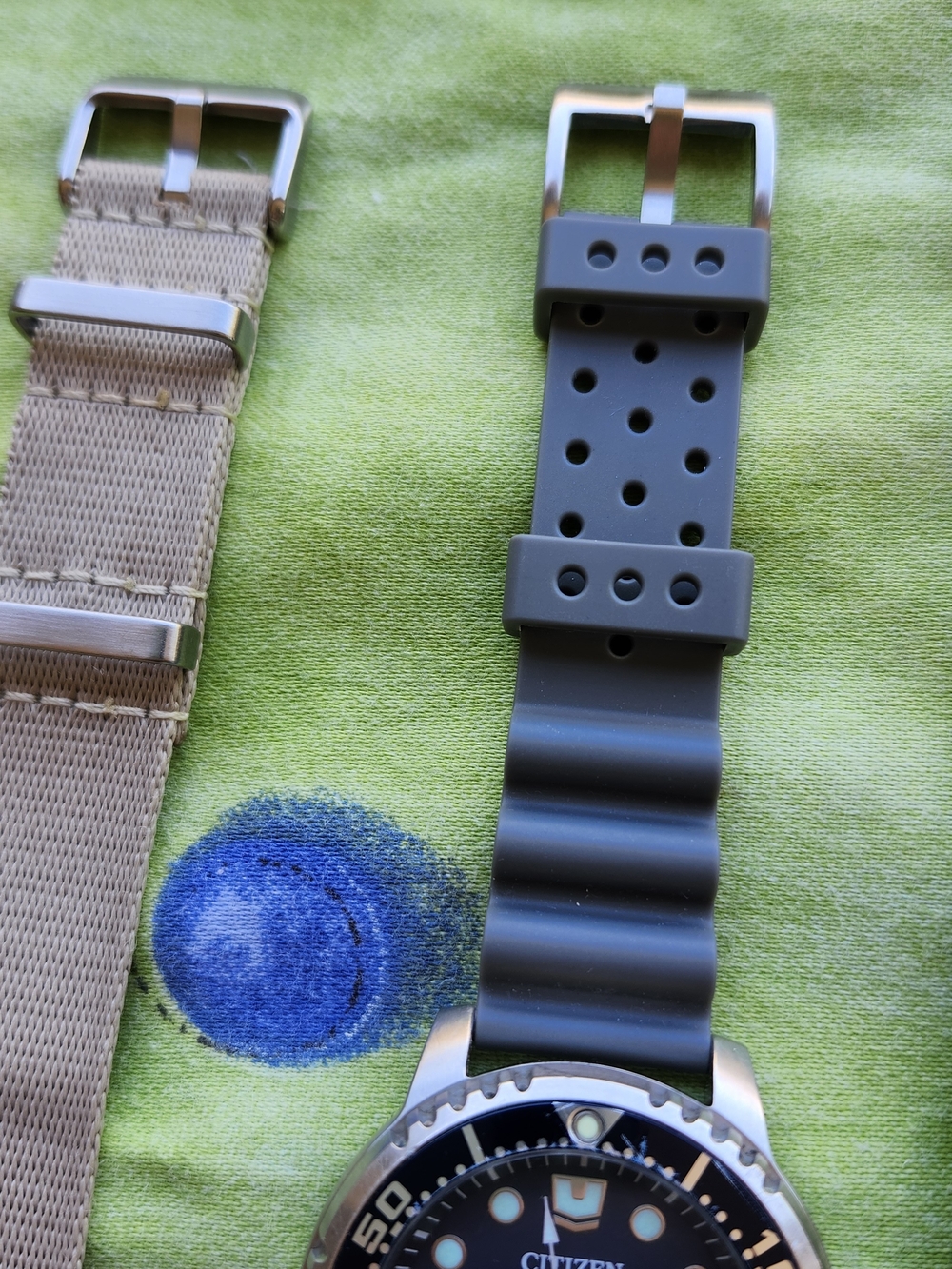 Citizen Promaster Eco-Drive Three Straps 200m Blue Steel Watch - Picture 2 of 12
